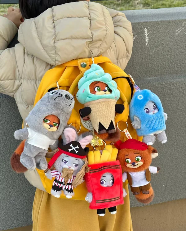 ZOOTOPIA 2 NICK & JUDY Best Undercover Keychain Plush Series Figure Blind Box