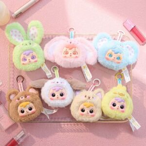Animal Party Makeup Mirror Plush Pendant 2