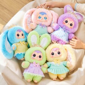 Crown Rabbit Plush Doll